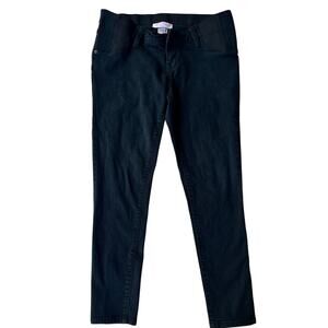 Isabel Maternity Skinny Jeans Size‎ 8 Black Stretch Panel Waistband Pregnancy